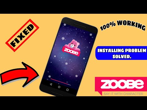 How To download zoobe app || installing problem solve it.must watch