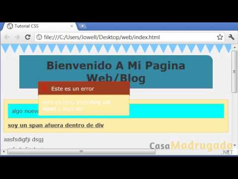 Tutorial XHTML y CSS - 38 - Posicionamiento Absoluto (Absolute)