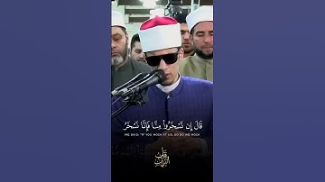 تلاوة عذبة الشيخ محمد أحمد حسن برواية رويس عن يعقوب الحضرمي بالجامع الأزهر 💙🌿