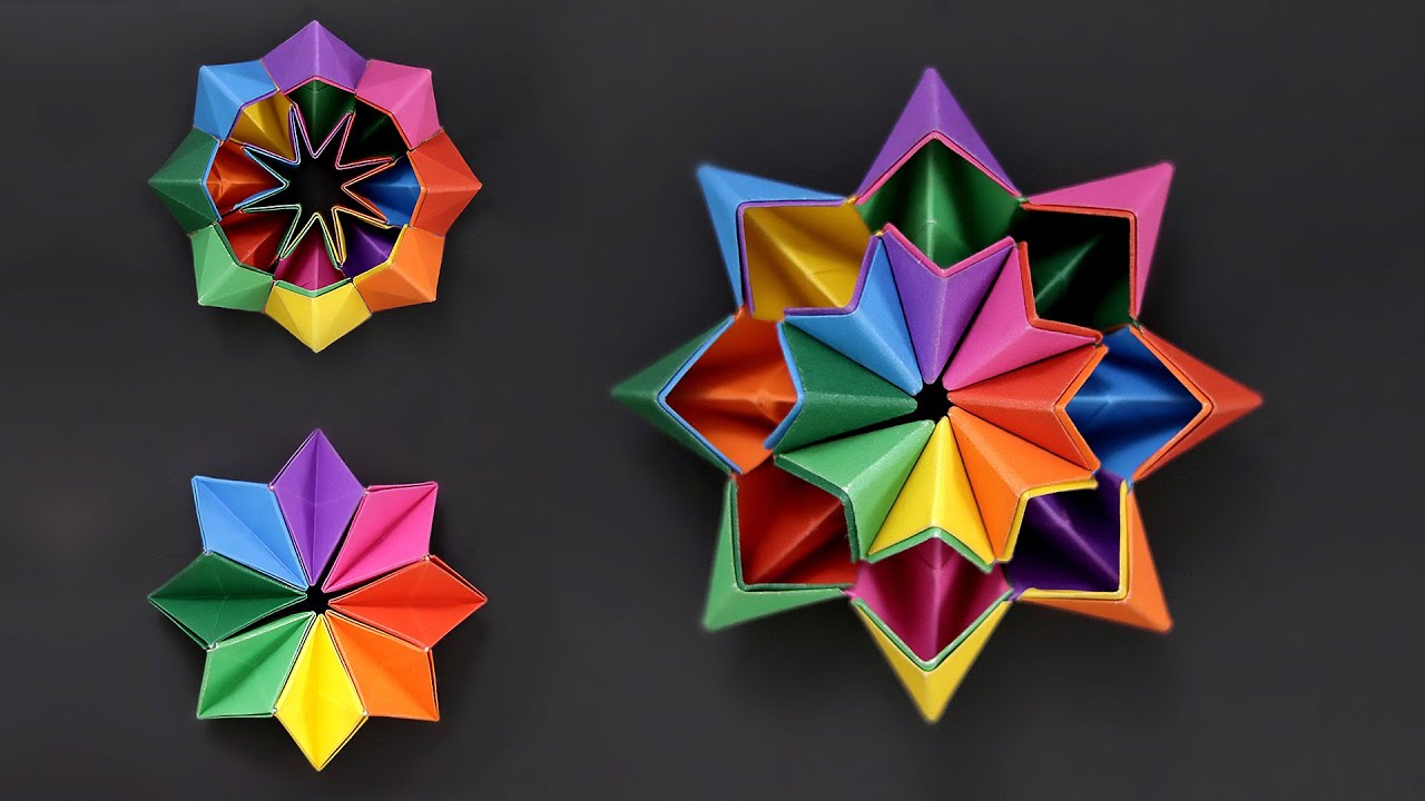 Origami MAGIC STAR - A Very Relaxing Paper Toy! - YouTube