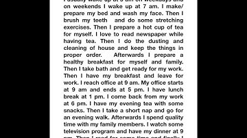 Essay on my Daily Routine/Essay in English my daily Routine