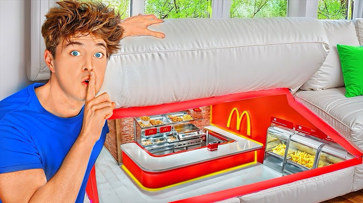 ¡Construí un McDonald's secreto en mi sofá!