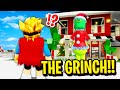 The GRINCH Stole CHRISTMAS in Roblox BROOKHAVEN RP!!