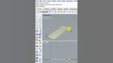 How to use the Bend command in Rhino #rhino