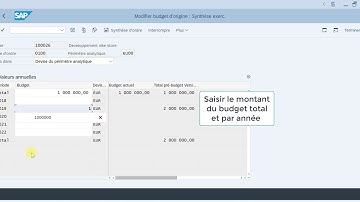 Ordre interne - Valider le budget d