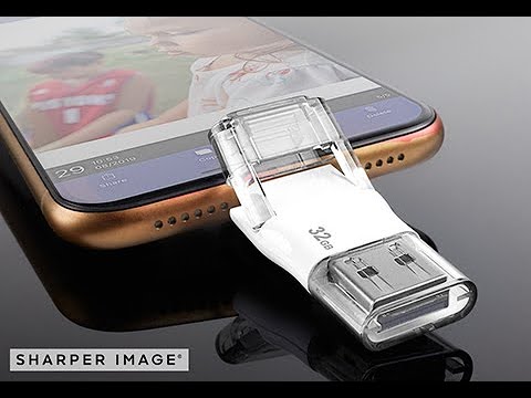 Lightning Flash Drive for iPhones and iPads by Sharper Image