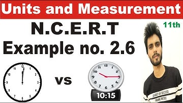 Physics ncert example 2.6 class 11th | example 2.6 physics class 11 | ex 2.6 phy class 12 | ex 2.6