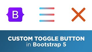 Animated Custom Hamburger Icon in Navbar in bootstrap 5 (with a gradient)