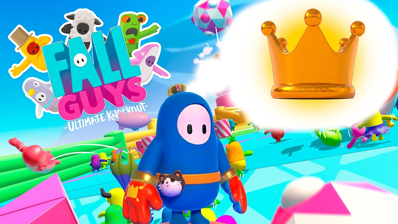 ¿PODRÉ LOGRARLO? Mi primera corona en FALL GUYS 👑