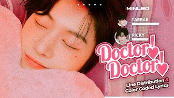 ZEROBASEONE — Doctor! Doctor! | Line Distribution & Color Coded Lyrics