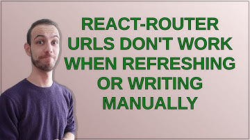 React-router URLs don