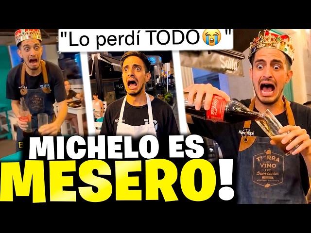 Michelo se vuelve MESERO EN ARGENTINA para salvarse de la QUIEBRA 🤣