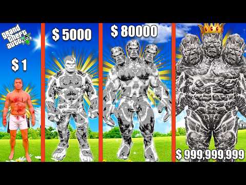 FRANKLIN Growing BIGGEST ALL FATHER BLACK HULK In GTA 5!