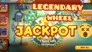 Looney tunes world of mayhem || legendary solid tin coyote wheel jackpot..
