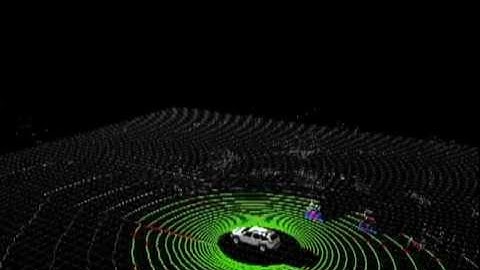 Visualização de dados velodyne HDL-32E com veículo Carina 2