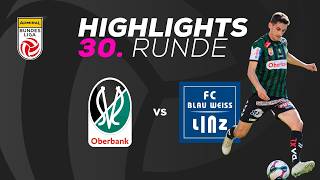 SV Oberbank Ried - FC Blau-Weiß Linz 30. Runde ADMIRAL Bundesliga 2025/26