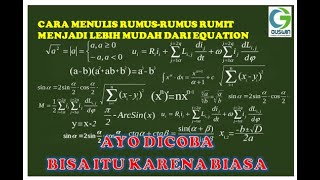 CARA MENULIS RUMUS-RUMUS RUMIT MENJADI LEBIH MUDAH DARI EQUATION screenshot 4