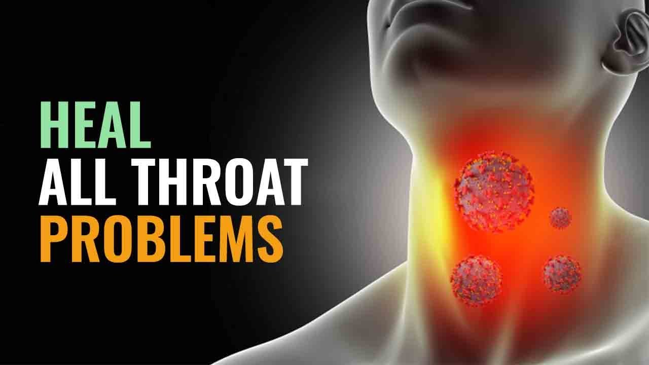 Sore Throat & Cough Relief Binaural Beats + Isochronic Tones - Lung & Throat Healing Sound Therapy