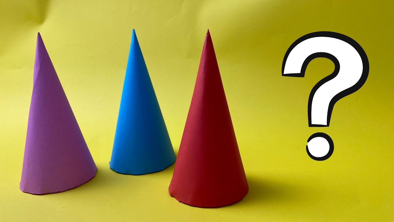 How to make a Cone out of paper - YouTube