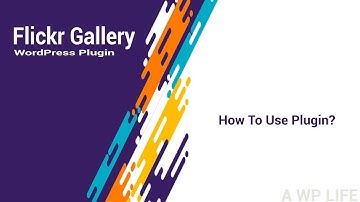 Flickr Gallery WordPress Plugin - How to use plugin?