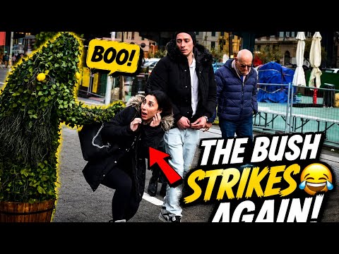 Bushman prank:   🤣 SHE DUCKED BEFORE SHE RAN! #bushmanprank #prank #funny 