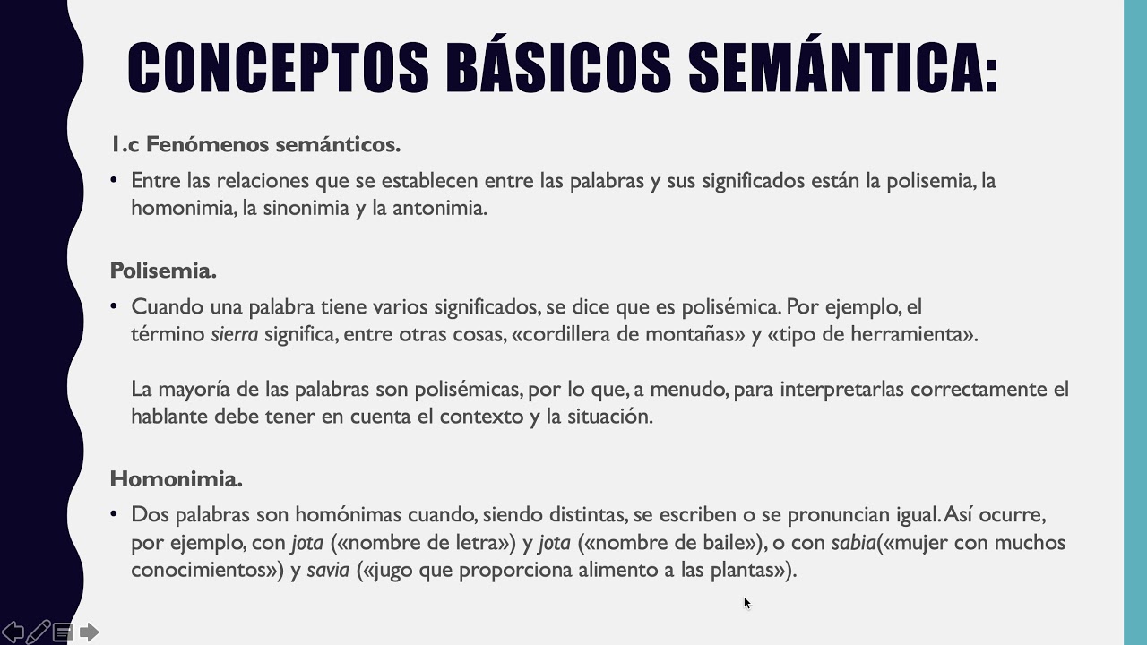 Conceptos básicos de semántica YouTube
