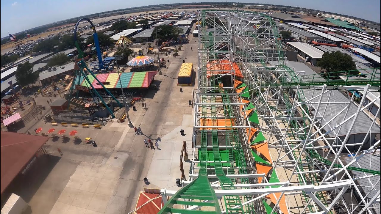 Prairie Screamer ALL NEW Roller Coaster at FLEA MARKET 4K POV | Traders Village Texas [No Copyright]