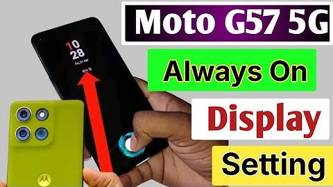 How to Enable Always On Display in Moto g57 5G/Always On Display kaise lagaye/always on display