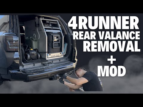4Runner rear valance bumper removal & black-out mod
