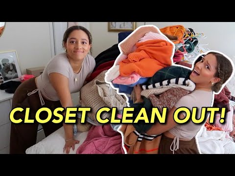 CLOSET CLEANOUT 2024 | getting rid of a TON before MOVING!