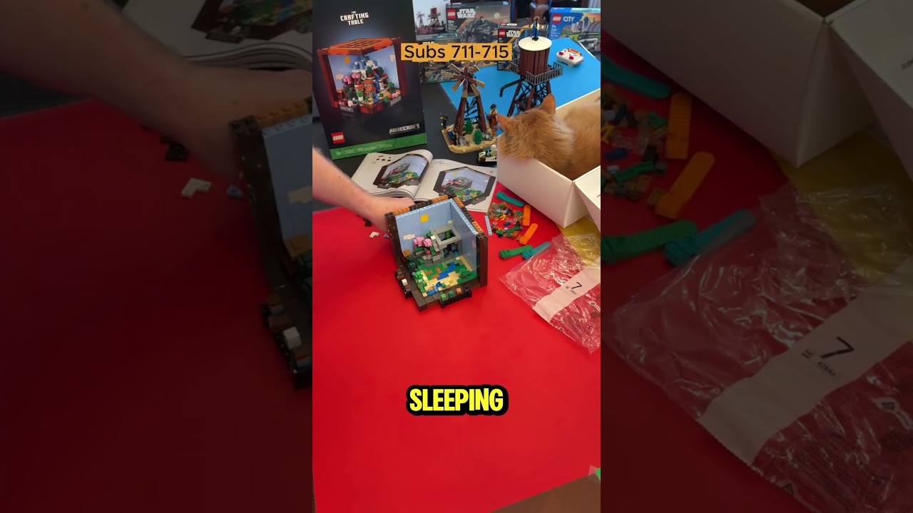 The Lego Crafting Table, One subscriber is One Block   Part 711 715