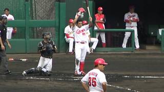 【誠也2世】 広島カープ 永井 敦士のバッティング_2018092301