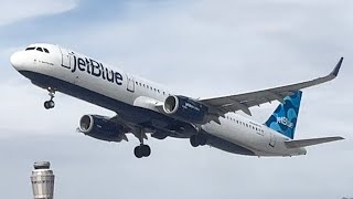 JetBlue Airways Airbus A321-231 Takeoff From Las Vegas [N987JT]