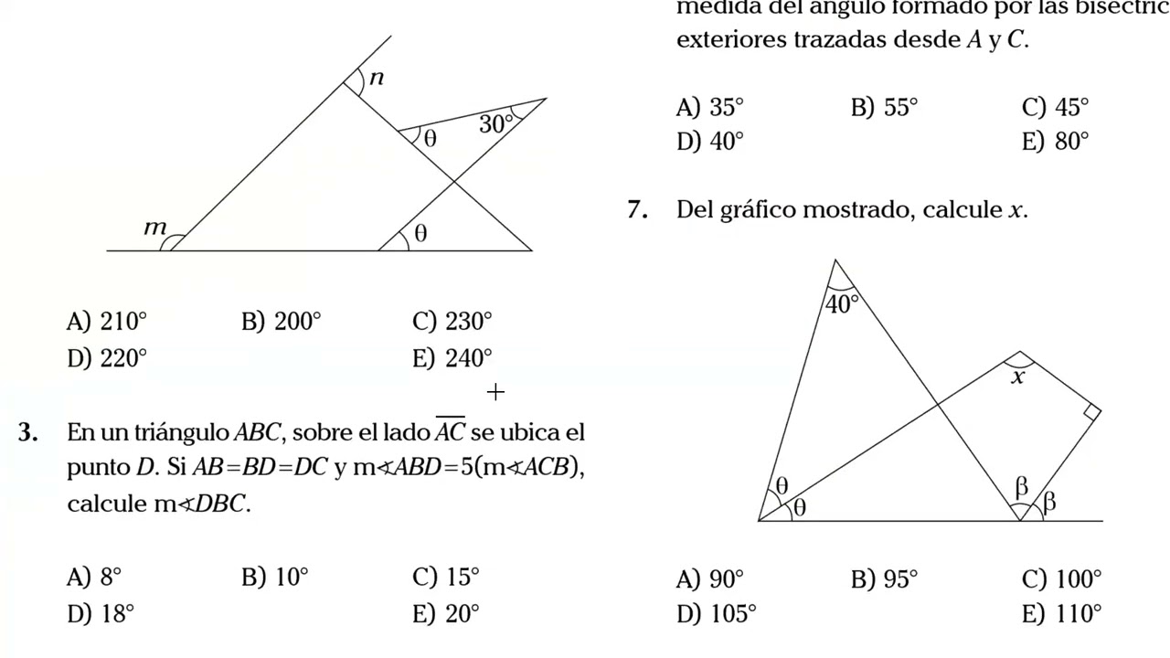 📐 Triángulos | Conceptos, Propiedades y Ejercicios de Geometría Plana