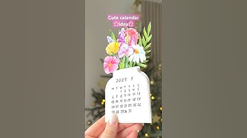 Cute calendar idea🌸🌿