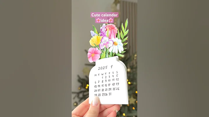 Cute calendar idea🌸🌿
