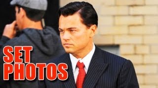 The Wolf Of Wall Street Set Photos 2013 - Leonardo Dicaprio, Margot Robbie