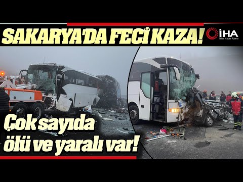 Kuzey Marmara Otoyolu'nda Zincirleme Kaza; İlk Belirlemelere Göre 10 Ölü, 7'si Ağır 57 Yaralı