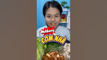Mukbang cơm nhà thịt luộc chấm mắm nêm😋 | KIM NGAN