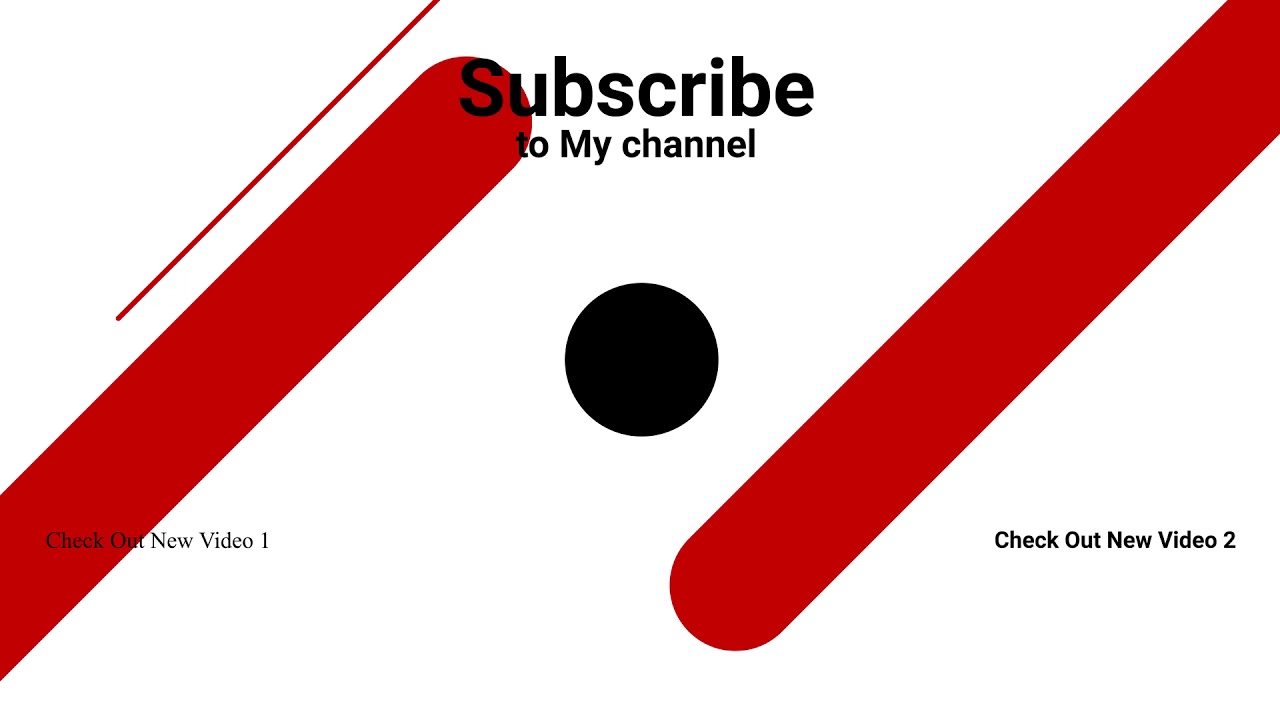 YouTube Outro TEMPLATE [model 12] || Creative Commons Video || Editing Take