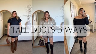 5 Chic Ways To Style Tall Boots This Fall Plus Size Fall Outfit Ideas 2025