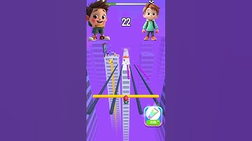 this is a favourite❓new 3d jumping roof rails competition gameplay | roof rails 3d game #roofrails