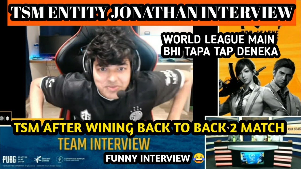 TSM ENTITY JONATHAN FUNNY INTERVIEW AFTER WINING BACK TO BACK 2 MATCHES IN PMPL W3 DAY 1