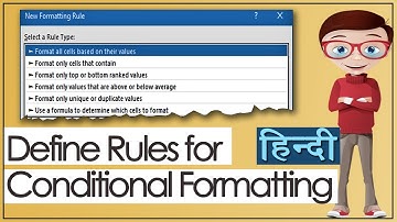 Create New Rules in Conditional Formatting in Excel | Part-2 | Hindi & Urdu
