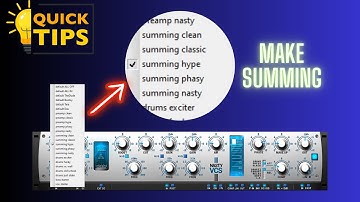 Quick Tips: Make Summing for a more Analog Sound
