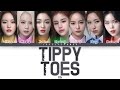 Xg  tippy toes lyrics color coded eng