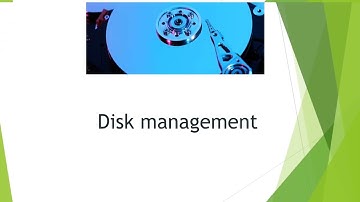 Disk Management Utility in Windows
