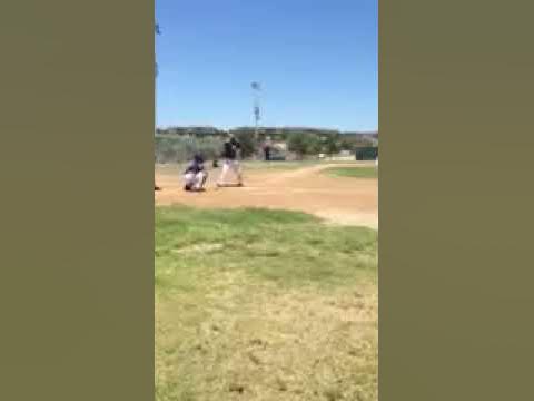 Jack Blumenthal hits ground rule double to RCF in 2013 USABF World Series - YouTube
