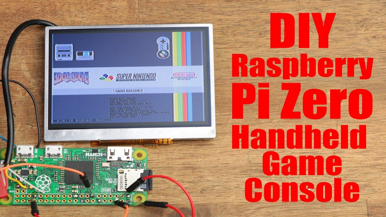 Diy Raspberry Pi Zero Handheld Game Console Part 1 Youtube