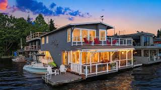 Rare Floating Home MASTERPIECE: Space Needle, Lake Union, and City Access
